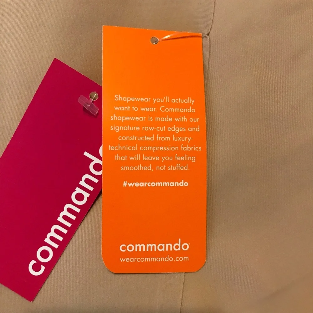 Commando Women's Beige Solid Control High Waist Shorts Shapewear Size S New - Picture 8 of 12